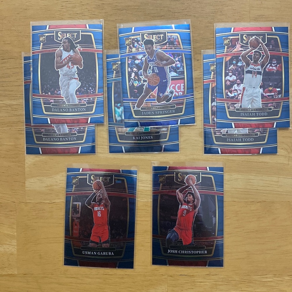 2021-22 Select Rookie Card Lot - 8 Cards Total